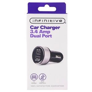 Brand New Car charger dual port infinitive